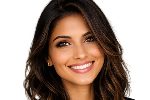 woman with pretty smile woman with pretty smile