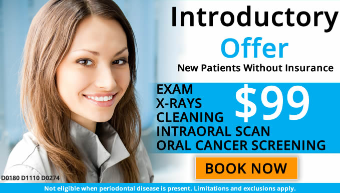 dental special offer $99 xray and cleaning